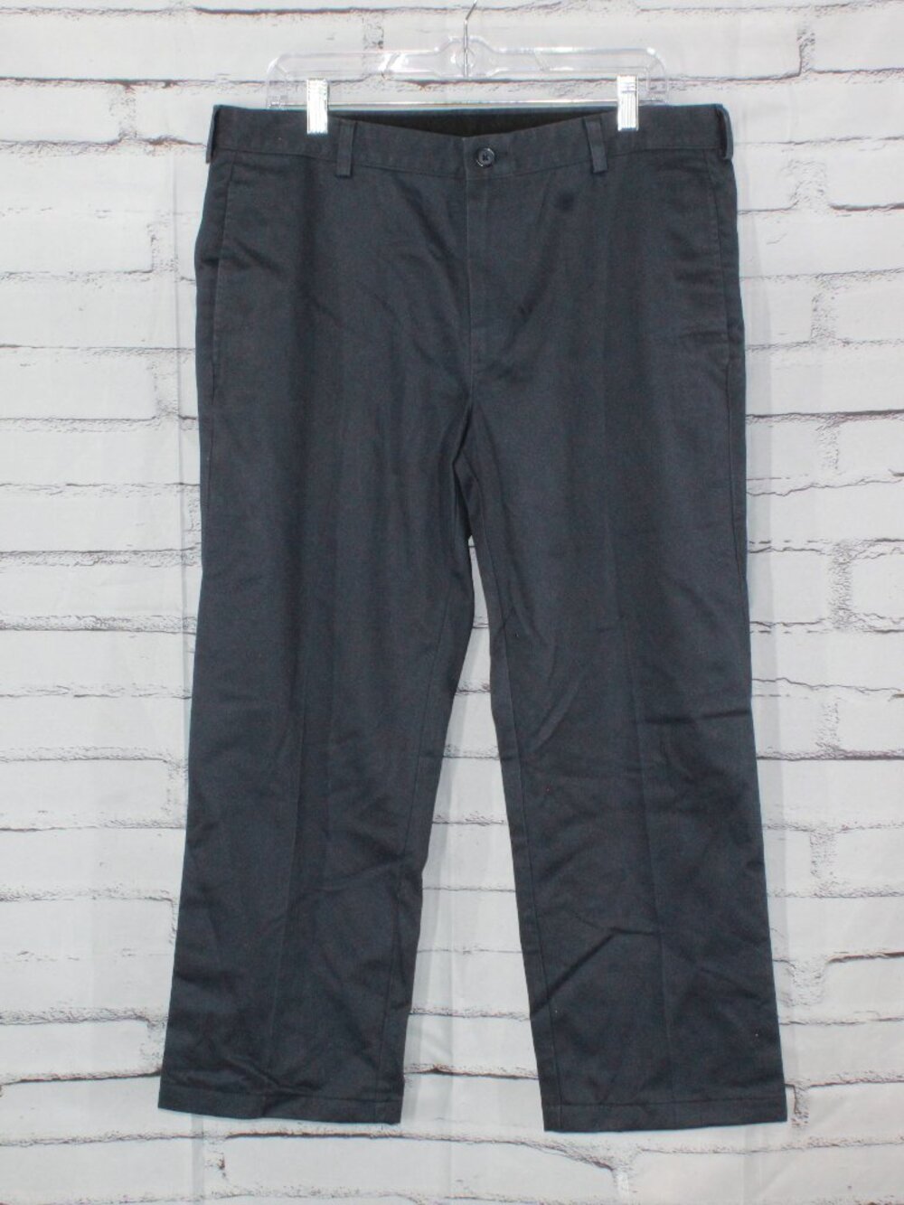 LL Bean Men's Wrinkle Free Double L Chinos Classic Fit Plain Front Size 34x29